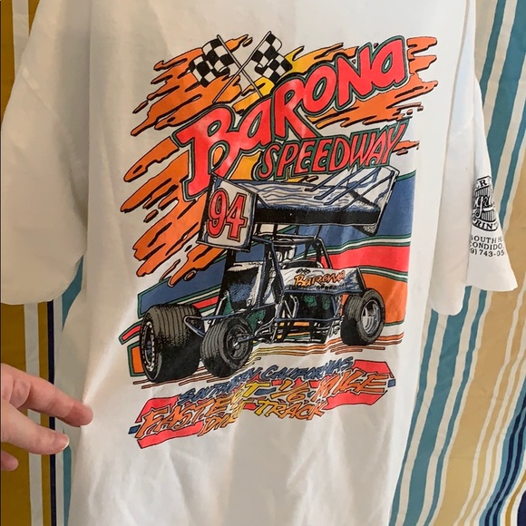 Vintage 90s Barona Speedway Shirt 1994 - Picture 2 of 6